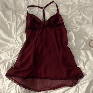 Red lingerie burgundy